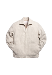 The Summer Tweed Bomber Alabaster