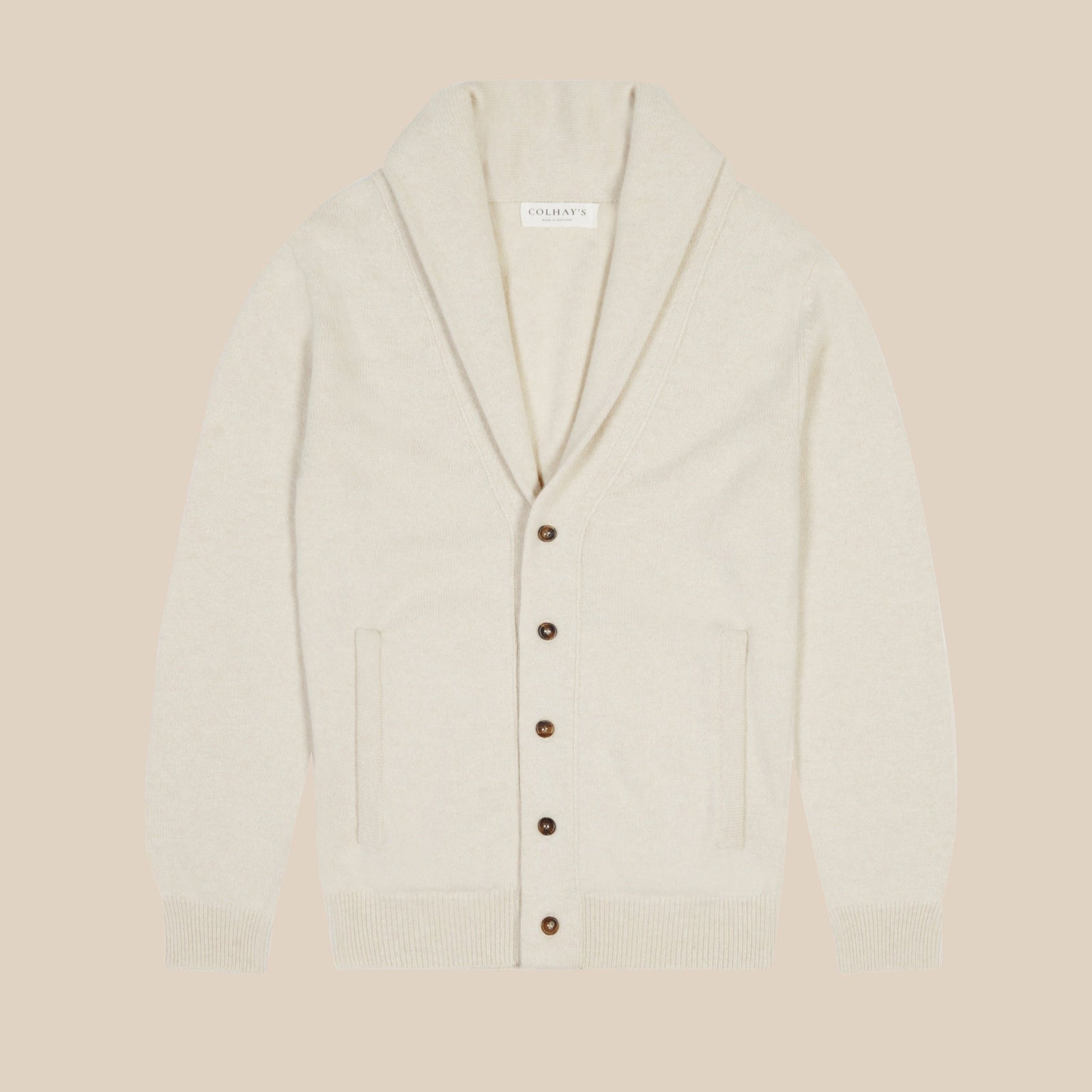Cashmere Painter S Shawl Collar Cardigan In