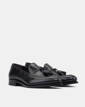 Thomas Black Calf with Half-Rubber Soles - 675