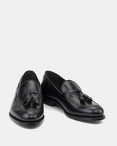 Thomas Black Calf with Half-Rubber Soles - 675