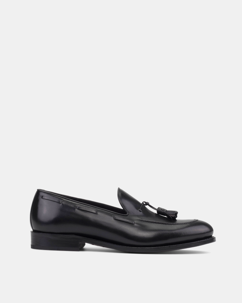 Thomas Black Calf with Half-Rubber Soles - 675