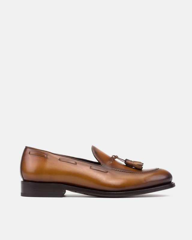 Thomas Cognac with Half-Rubber Soles - 675