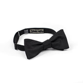 Bow tie in black silk grosgrain