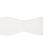 Bow Tie In Off White Silk Grosgrain