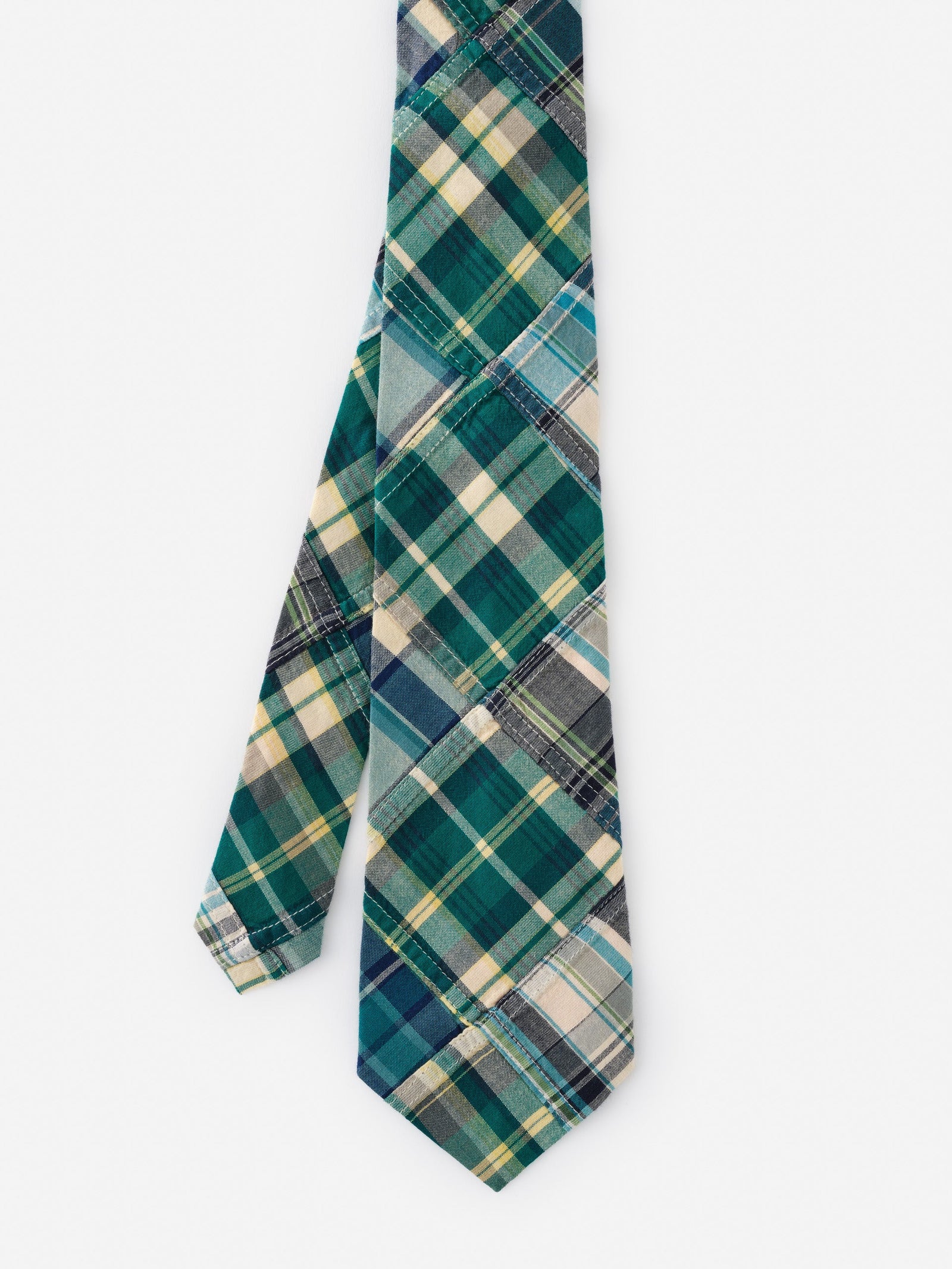 Green Blue Plaid Cotton Tie Men S Ties J Mclaughlin