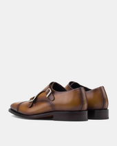 Francis Double Monk Strap With Half Rubber Soles 722