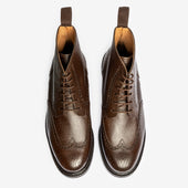 Wingtip Boot - Brown Pebble Grain - Saga Last