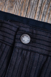 Deck Pant Indigo Herringbone Dobby