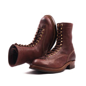 John Lofgren Donkey Puncher 8 Ezo Shika Deerskin Dark Brown