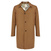 Trench camel reversible camouflage
