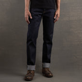 True Straight 21.5oz Dark Gauntlet Heavyweight Selvage Denim