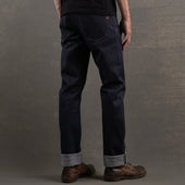 True Straight 21.5oz Dark Gauntlet Heavyweight Selvage Denim