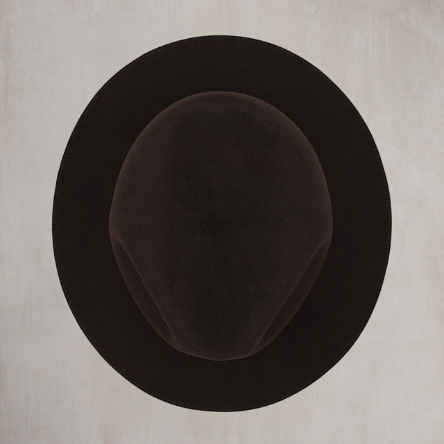 Lightweight Felt Trilby in Chocolate