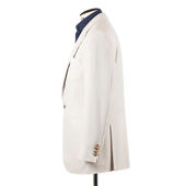 Single Breasted Peak Lapel Suit In Tropical Wool