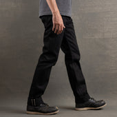 True Straight 14oz Onyx Double Black Selvage Denim