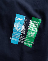 18 East X Trustever First Flight Tee Navy Panam Grass 7 75 Oz All Season Cotton Jersey