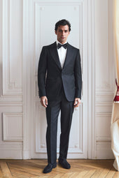 Smoking noir en laine & mohair