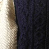 Two Tone Lumber Cardigan 100 Pure New Wool