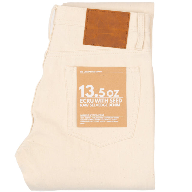 UB297 Tapered Fit - 13.5oz Ecru With Seed Selvedge