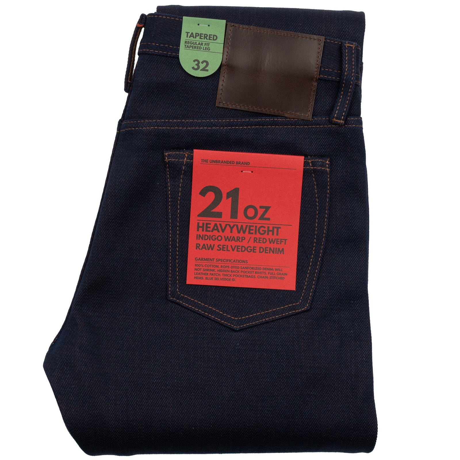 Ub291 Tapered Fit 21oz Heavy Red Weft Selvedge