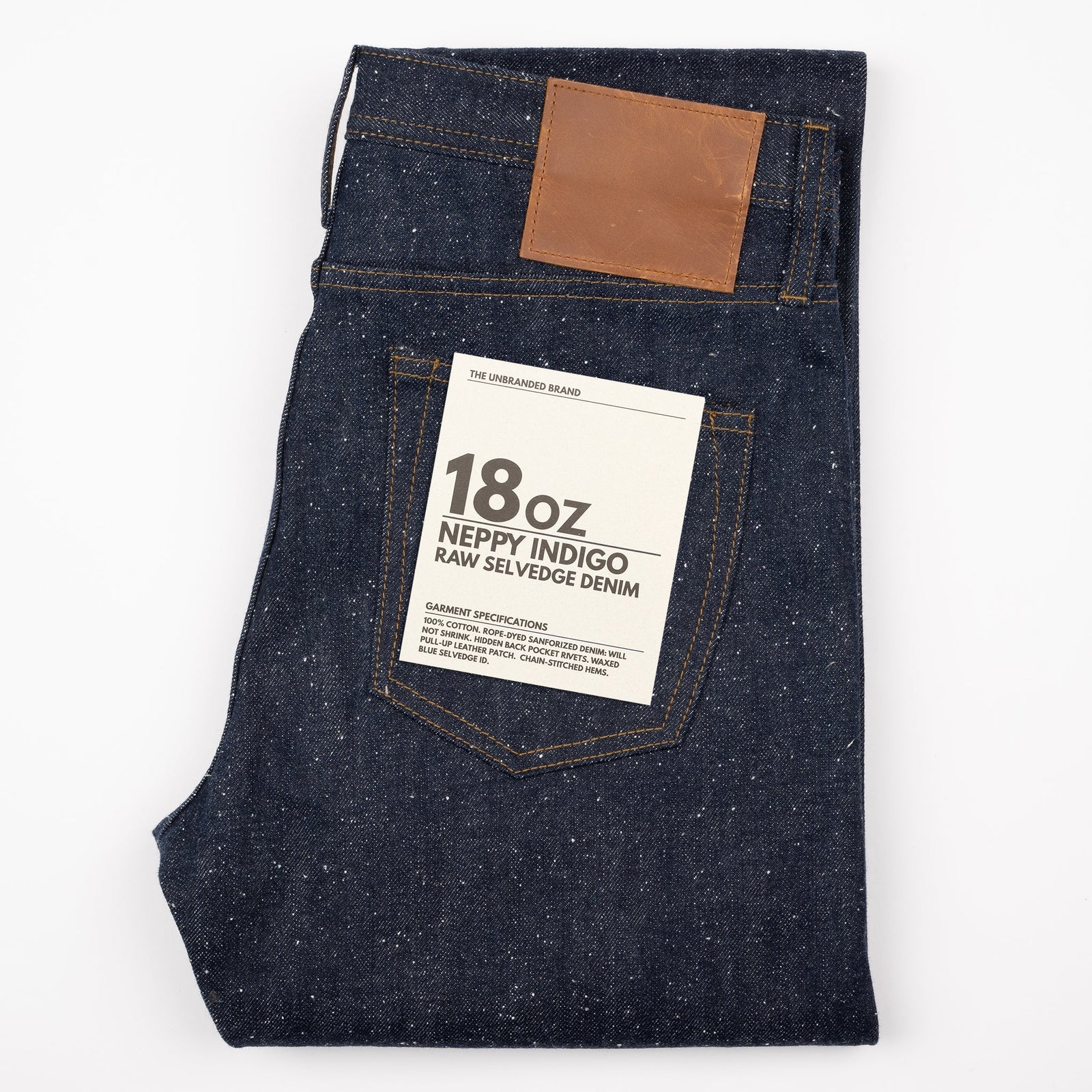 Ub443 Tight Fit 18oz Neppy Selvedge