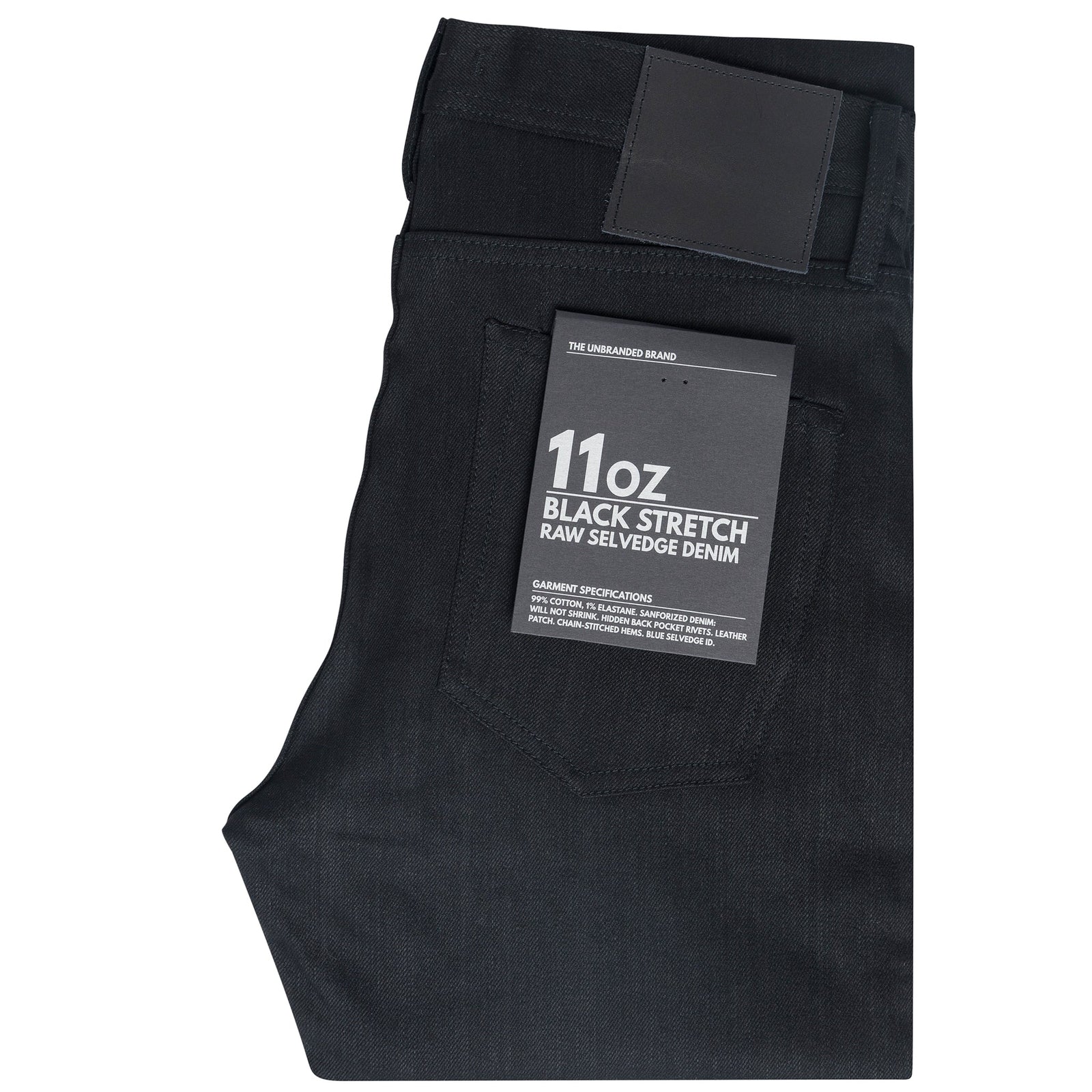 Ub444 Tight Fit 11oz Solid Stretch Selvedge Denim