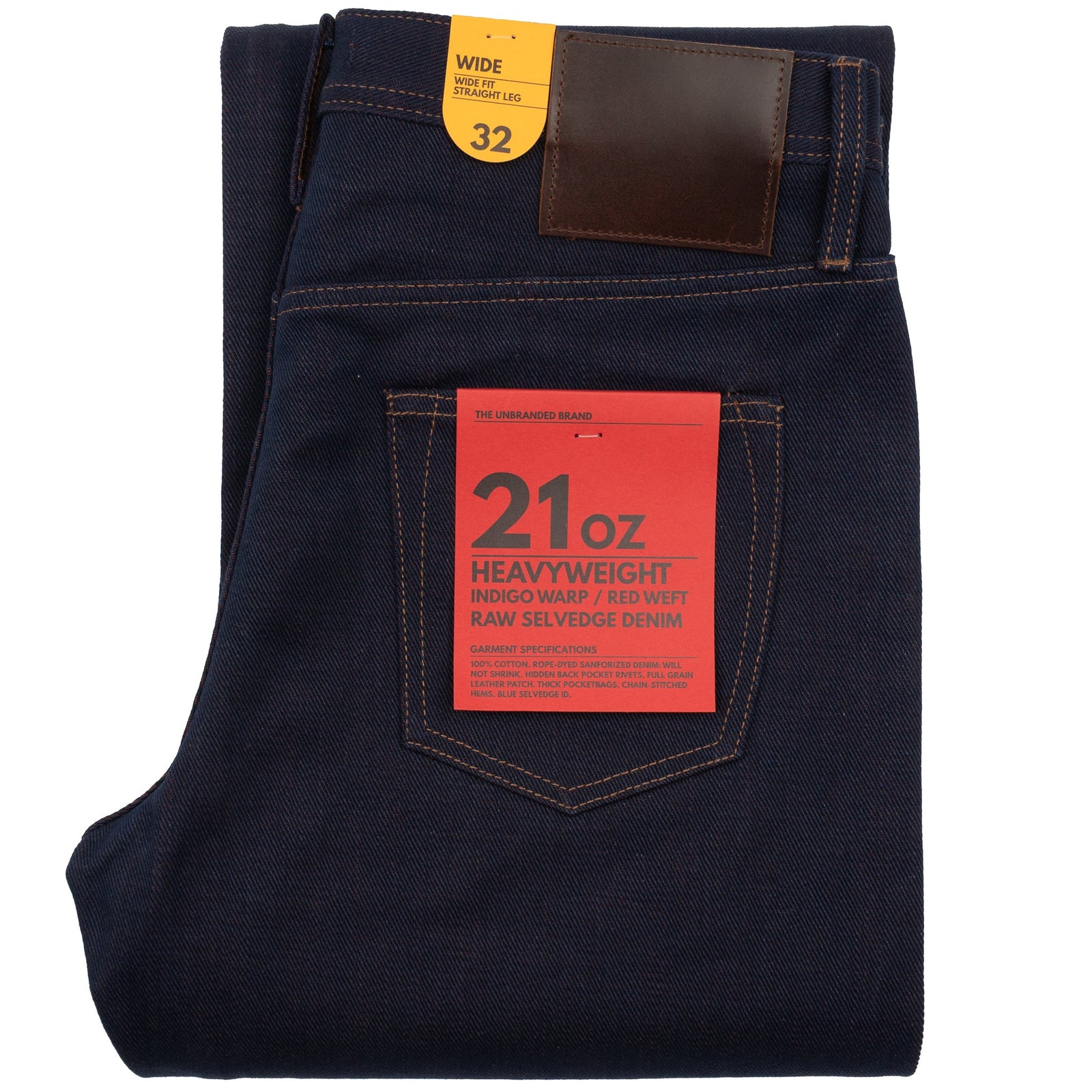 Ub791 Wide Fit 21oz Heavy Red Weft Selvedge