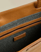 DEERSKIN BROWN TOTE BAG