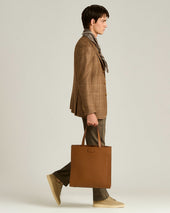 DEERSKIN BROWN TOTE BAG