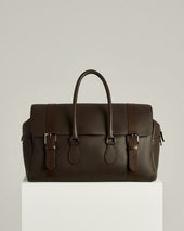 WEEKEND HOLDALL DARK BROWN CALFSKIN