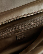 WEEKEND HOLDALL DARK BROWN CALFSKIN