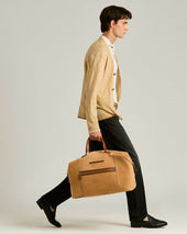 SUEDE WEEKEND HOLDALL COGNAC CALFSKIN