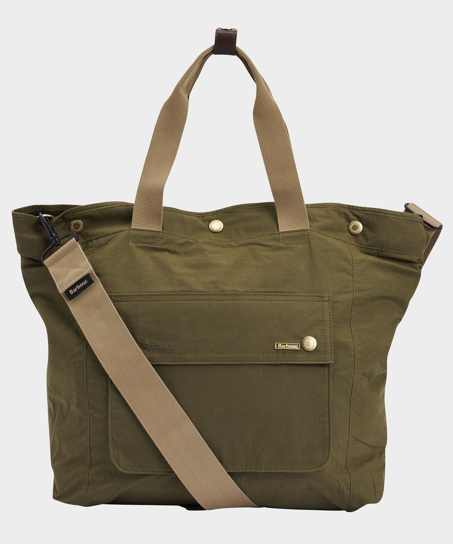 Barbour Transport 3 Way Tote Bag In Olive