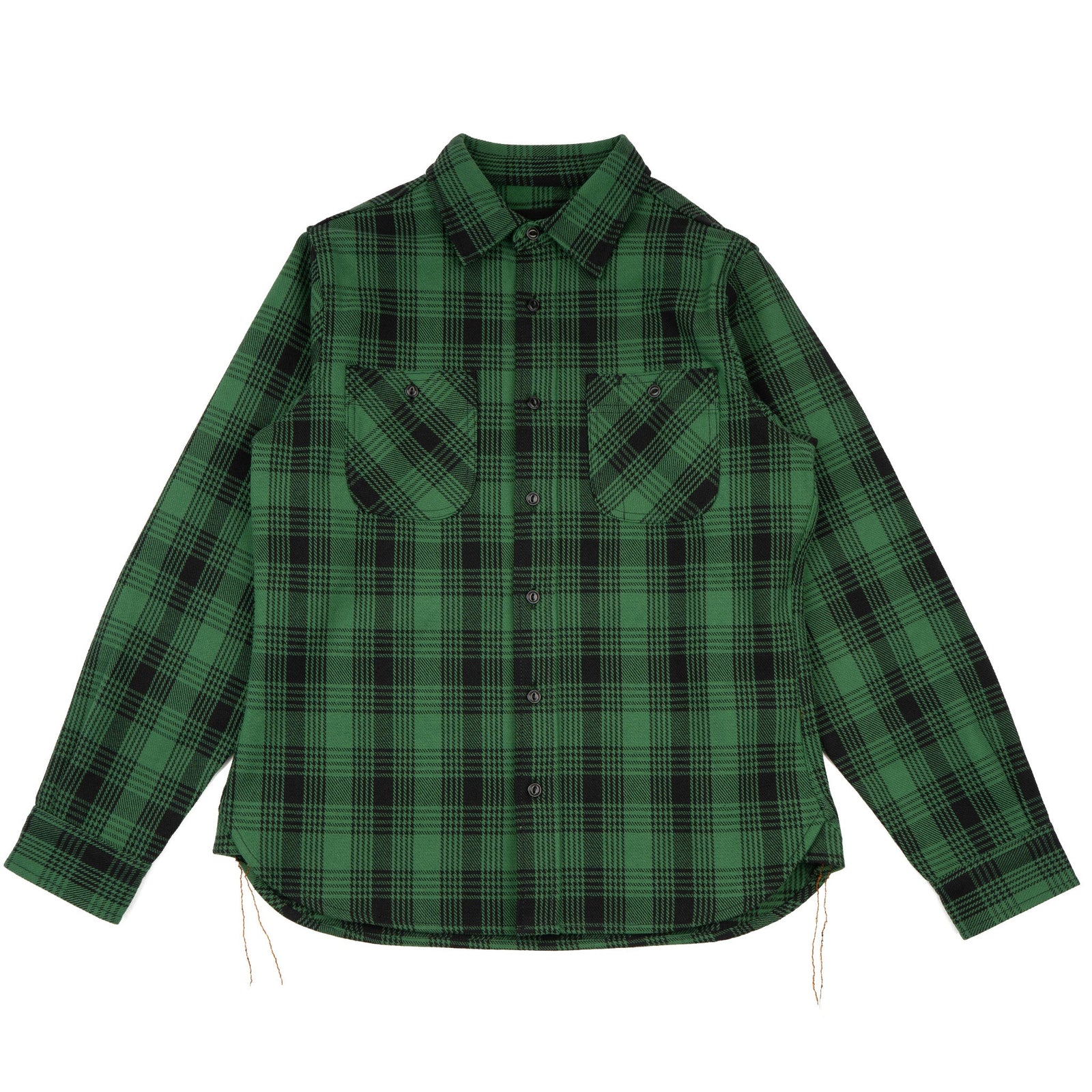 Ubs430 Work Shirt Ultra Heavyweight Flannel Green