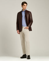 FORMAL' REGULAR FIT SHIRT IN LIGHT BLUE CHECKED COTTON