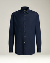 Casual Shirt In Night Blue Denim