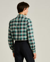 Checked Green Cotton Shirt