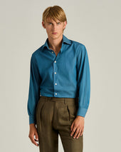 Cotton Shirt With French Collar