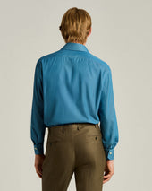 Cotton Shirt With French Collar