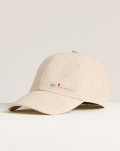 Linen Baseball Cap In Rope
