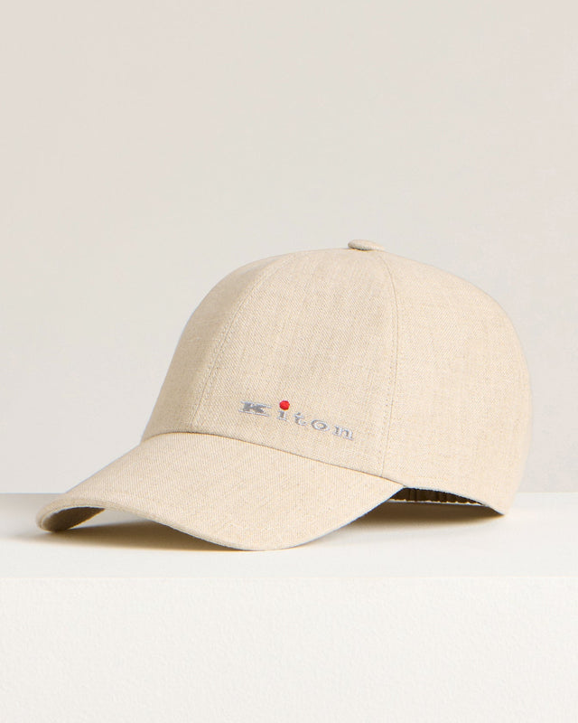 Linen Baseball Cap In Rope