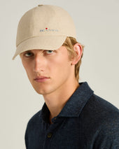 Linen Baseball Cap In Rope