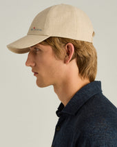 Linen Baseball Cap In Rope