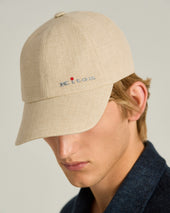 Linen Baseball Cap In Rope