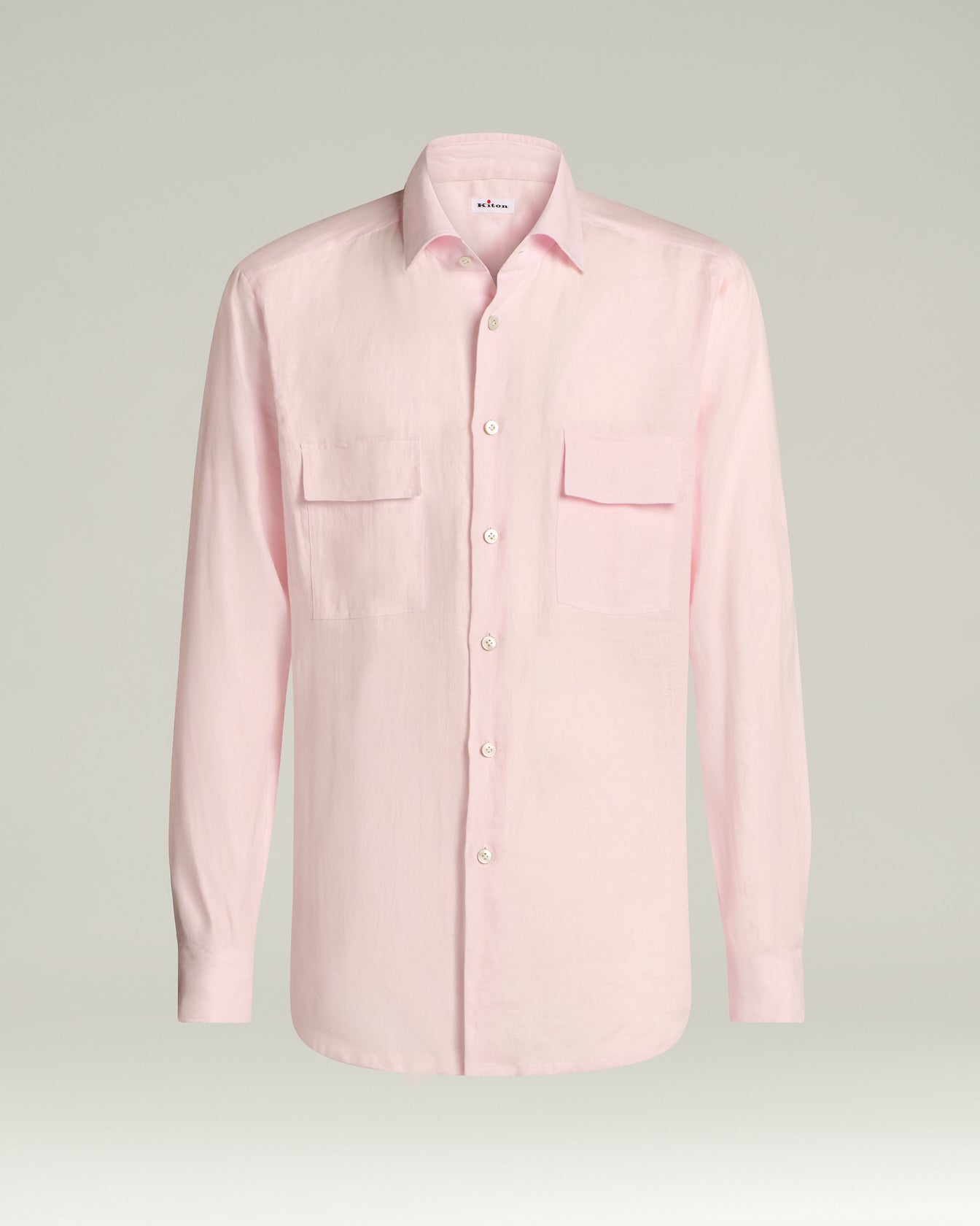 Shirt With Patch Pockets In 100 Linen