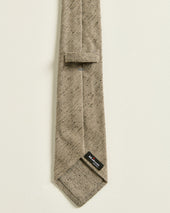 BEIGE PATTERNED WOOL TIE
