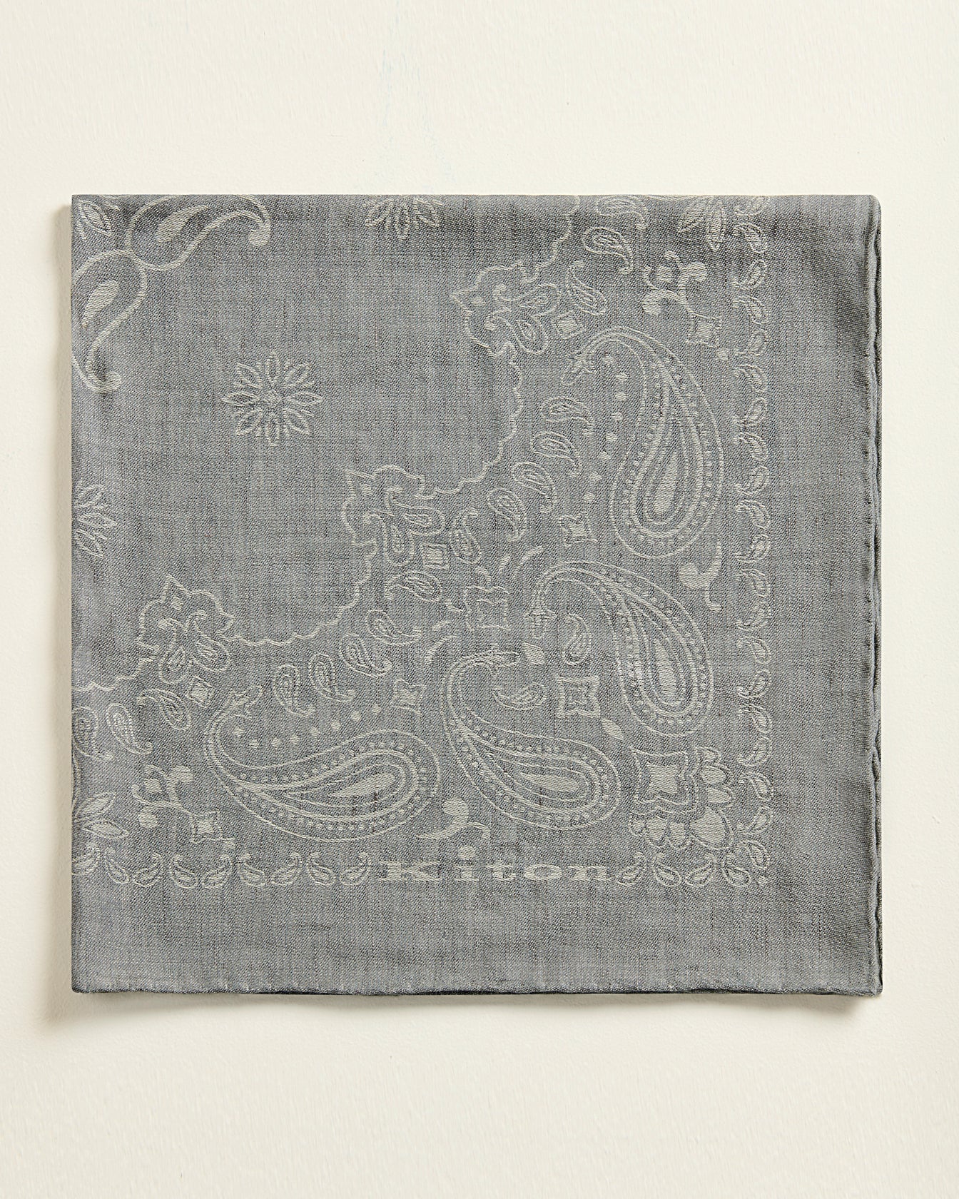 Fine Fibre Blend Scarf In Grey