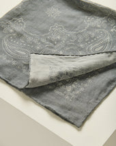 Fine Fibre Blend Scarf In Grey