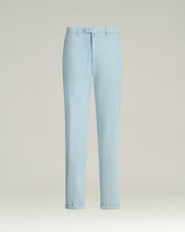 COTTON CHINO TROUSERS IN POWDER BLUE