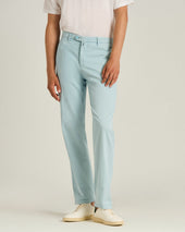COTTON CHINO TROUSERS IN POWDER BLUE